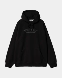 New Aedel Sweatshirt Med Haette | Sort Mænd Sveder