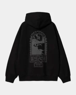 New Aedel Sweatshirt Med Haette | Sort Mænd Sveder