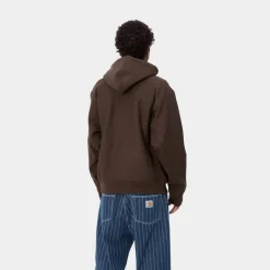 Hot American Script Sweatshirt Med Haette | Tobak Mænd Sveder