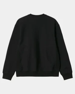 Discount American Script Sweatshirt | Sort Mænd Sveder