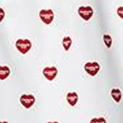 Hot Bomuld Boxer | Hvidt Hjerte Print Mænd Undertøj