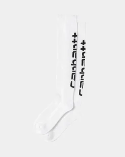 Sale Carhartt Script Sokker | Hvid Sort Mænd Tilbehør