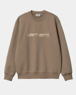 Clearance Carhartt Sweatshirt | Gren / Rattan Mænd Sveder