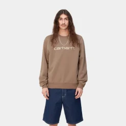 Clearance Carhartt Sweatshirt | Gren / Rattan Mænd Sveder