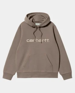 New Carhartt Sweatshirt Med Haette | Gren / Rattan Mænd Sveder