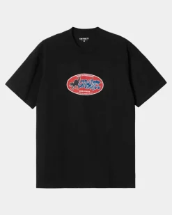 Cheap Cat Sticker T-Shirt | Sort Mænd T-Shirts Og Poloer