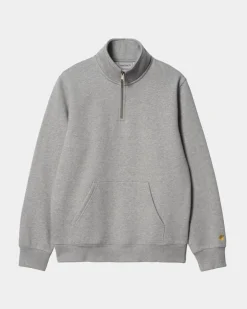 Outlet Chase Neck Zip Sweatshirt | Gra Lyng Mænd Sveder