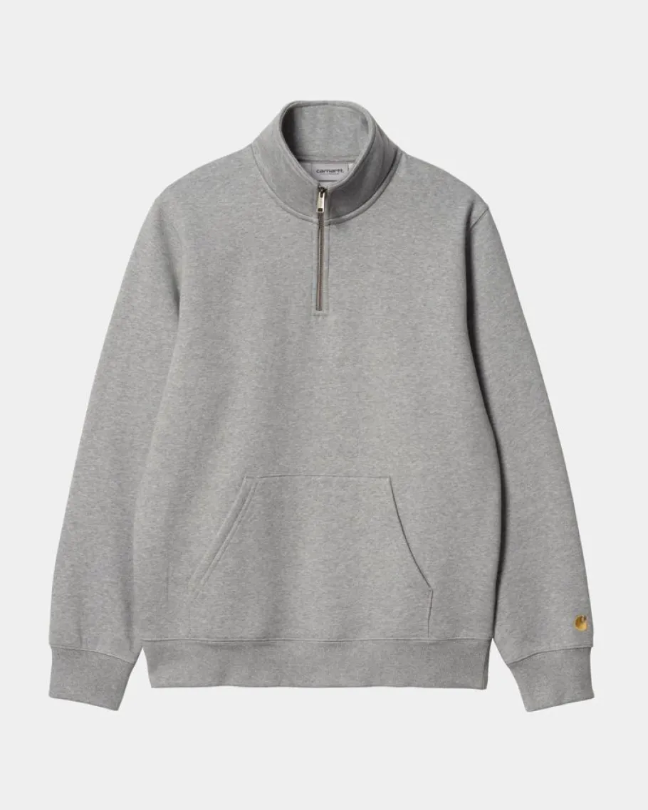 Outlet Chase Neck Zip Sweatshirt | Gra Lyng Mænd Sveder