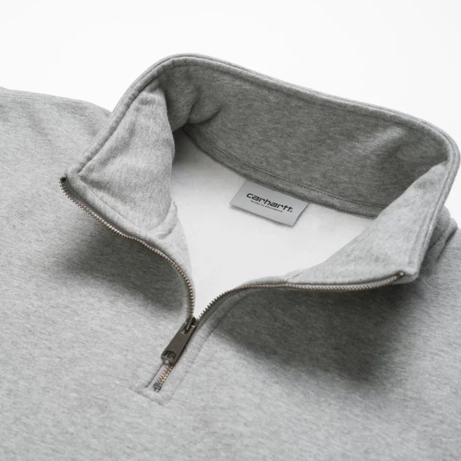 Outlet Chase Neck Zip Sweatshirt | Gra Lyng Mænd Sveder