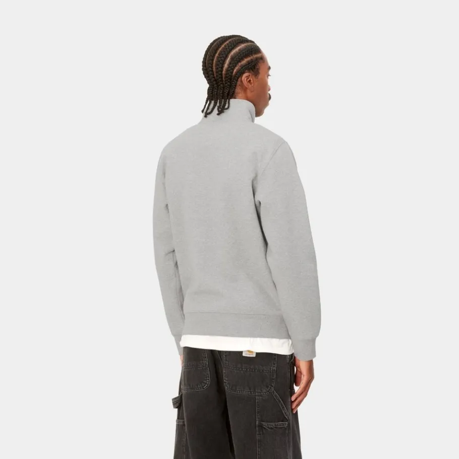 Outlet Chase Neck Zip Sweatshirt | Gra Lyng Mænd Sveder