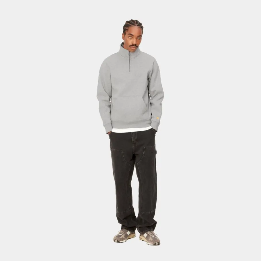 Outlet Chase Neck Zip Sweatshirt | Gra Lyng Mænd Sveder