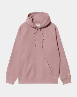 Clearance Chase Sweatshirt Med Haette | Glassyet Lyserod Mænd Sveder