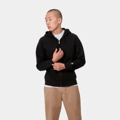 Clearance Chase-Jakke Med Haette | Sort Mænd Sveder