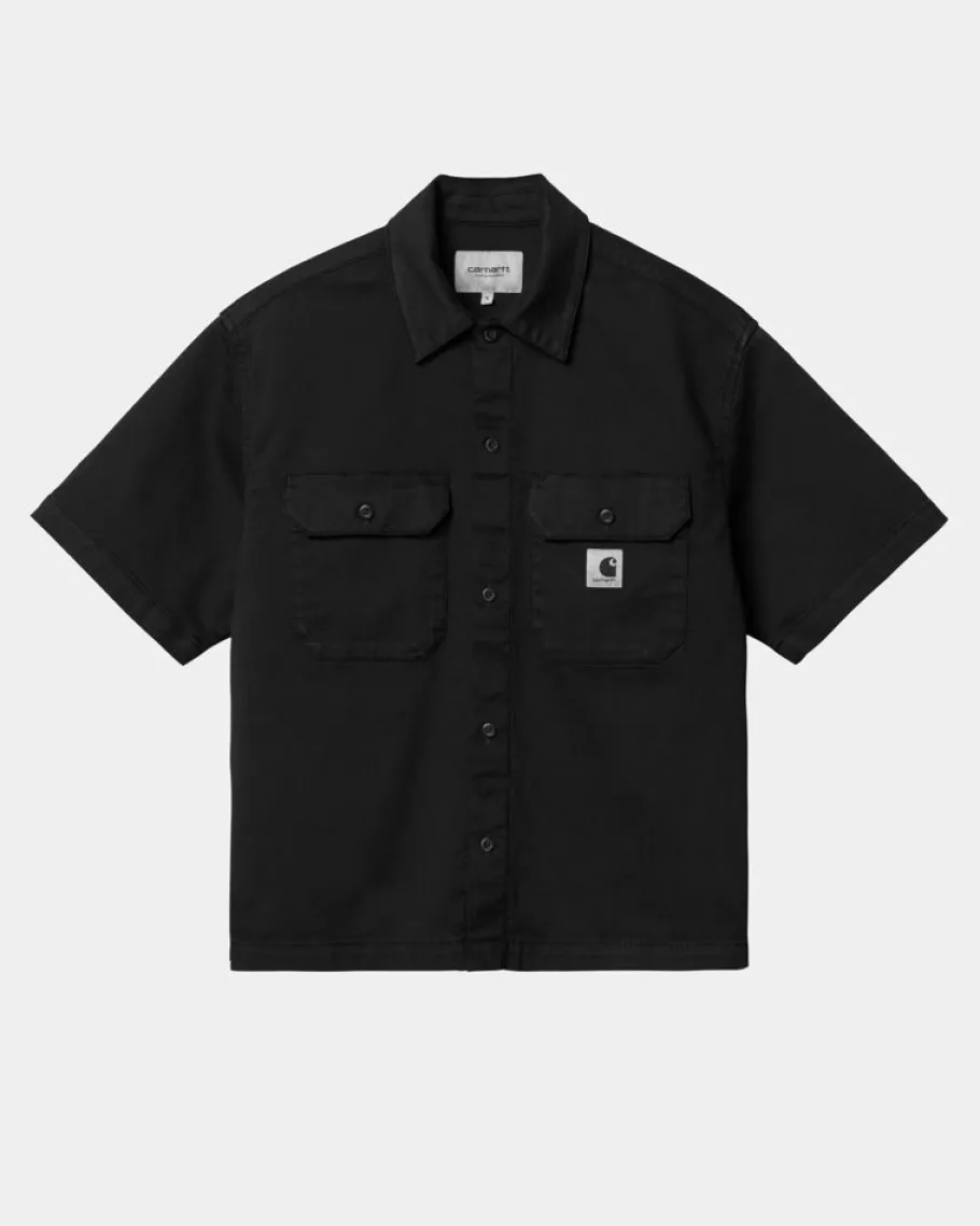 Discount Dame Craft Kortaermet Skjorte | Sort Kvinder Skjorter