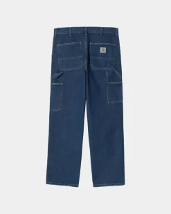 Discount Dobbelt Knaebukser - Denim | Bla (Stenvasket) Mænd Denim