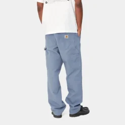 Fashion Enkelt Knae Bukser | Bay Blue (Aeldret Laerred) Mænd Bukser