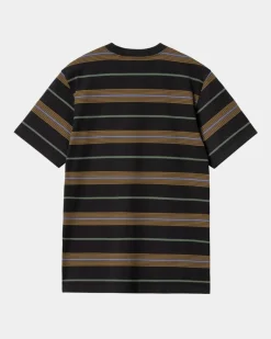 Clearance Haynes Stripe T-Shirt | Sort Mænd T-Shirts Og Poloer