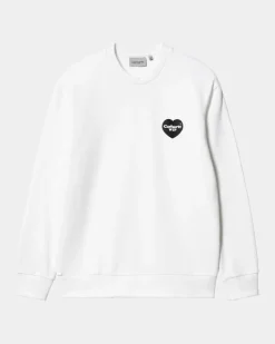 Fashion Hjerte Bandana Sweatshirt | Hvid Sort Mænd Sveder