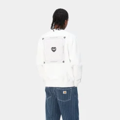 Fashion Hjerte Bandana Sweatshirt | Hvid Sort Mænd Sveder