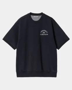 Hot Klasse 89 Kortaermet Sweatshirt | Dark Navy Mænd Sveder