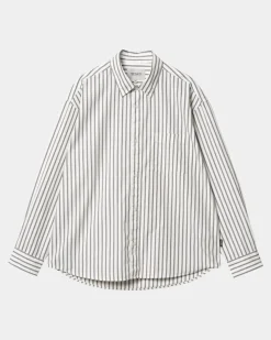 New Ligety Stripe Shirt | Voks / Sort Mænd Skjorter