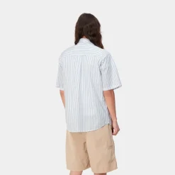 Fashion Linus Stripe Kortaermet Skjorte | Blege Mænd Skjorter