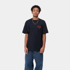 Discount Mekanik T-Shirt | Dark Navy Mænd T-Shirts Og Poloer