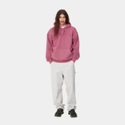 Store Nelson Sweatshirt Med Haette | Magenta Mænd Sveder