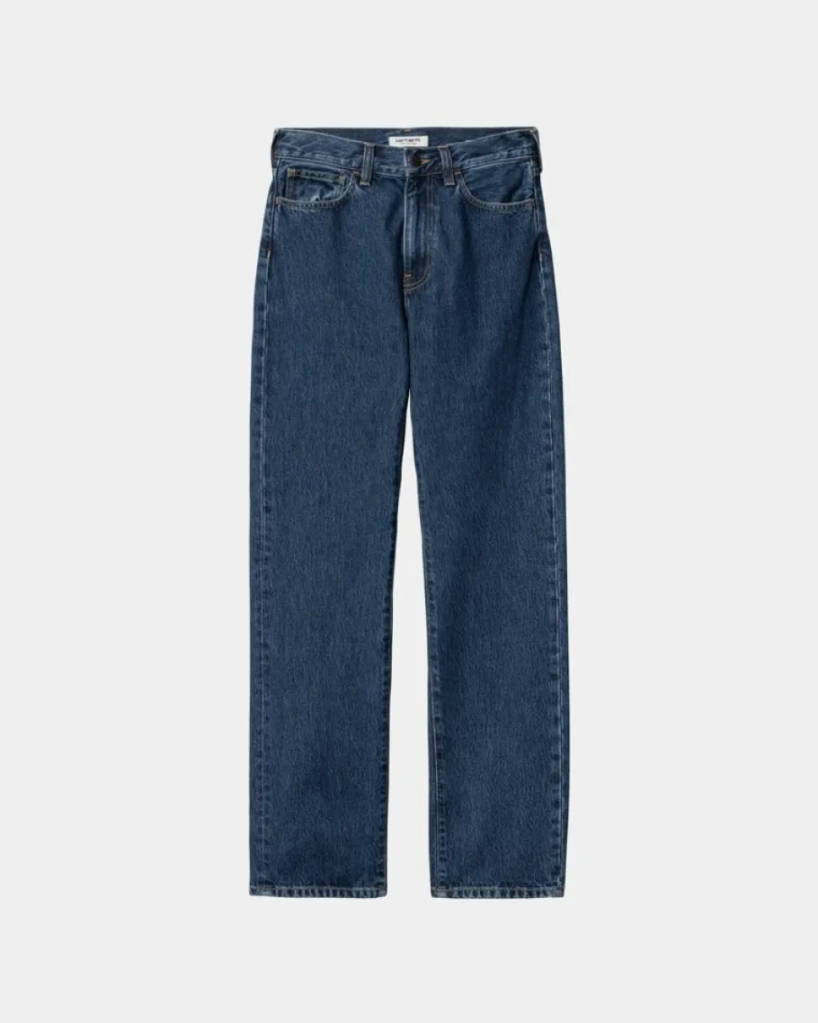 Cheap Noxon Bukser | Bla (Stenvasket) Kvinder Bukser