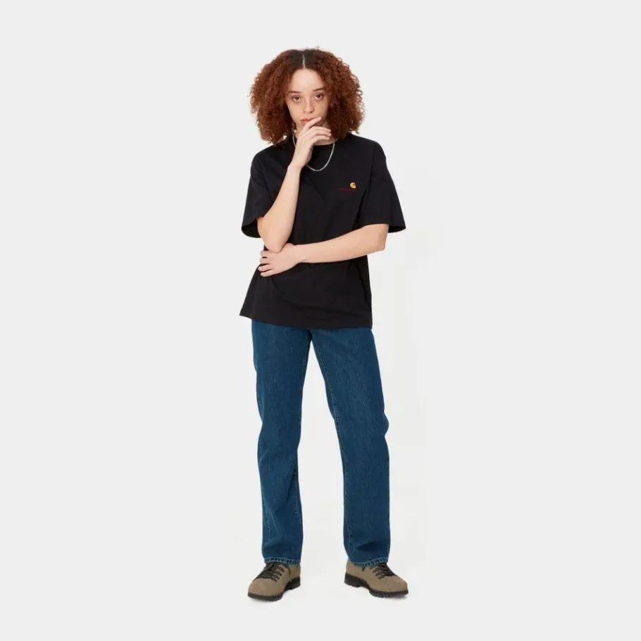 Cheap Noxon Bukser | Bla (Stenvasket) Kvinder Bukser