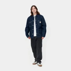 Outlet Og Chore Coat (Forar) | Bla (En Vask) Mænd Denim