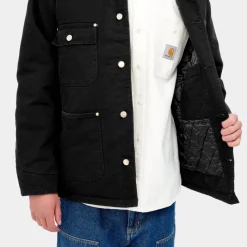 Flash Sale Og Chore Coat (Vinter) | Sort (Aeldet Laerred) Mænd Jakker & Veste