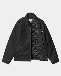 Store Og Detroit Jakke (Forar) | Sort (Stiv) Mænd Denim