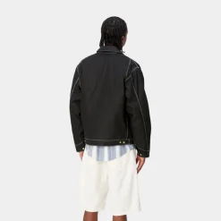 Store Og Detroit Jakke (Forar) | Sort (Stiv) Mænd Denim