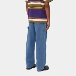 Best Og Loose Fit Single Knee Pant | Bla (Heavy Stone Vask) Mænd Bukser