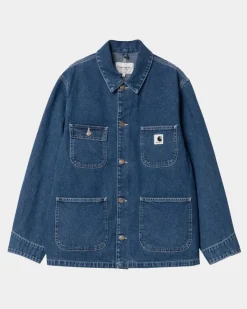 Store Og Michigan Frakke Til Kvinder (Forar) - Denim | Bla (Stenvasket) Kvinder Jakker