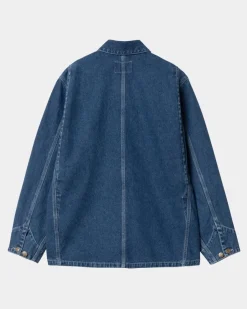 Store Og Michigan Frakke Til Kvinder (Forar) - Denim | Bla (Stenvasket) Kvinder Jakker