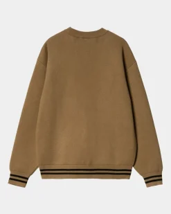 Clearance Onyx Cardigan | Hamilton Brun / Sort Mænd Trøjer