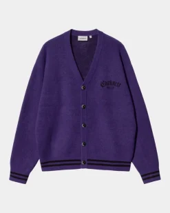 Cheap Onyx Cardigan | Tyrian / Sort Mænd Trøjer