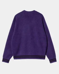 Cheap Onyx Cardigan | Tyrian / Sort Mænd Trøjer