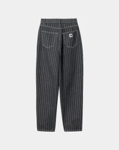 Shop Orlean Stripe Bukser Til Kvinder | Sort/Hvid (Stenvasket) Kvinder Bukser