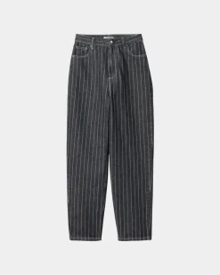 Shop Orlean Stripe Bukser Til Kvinder | Sort/Hvid (Stenvasket) Kvinder Bukser