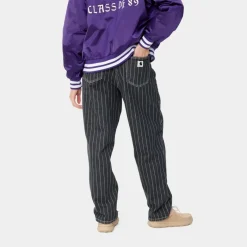 Shop Orlean Stripe Bukser Til Kvinder | Sort/Hvid (Stenvasket) Kvinder Bukser