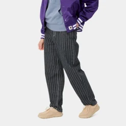 Shop Orlean Stripe Bukser Til Kvinder | Sort/Hvid (Stenvasket) Kvinder Bukser