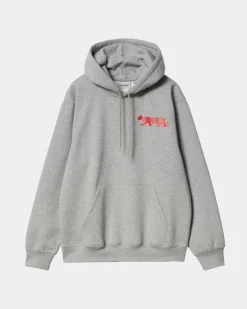 Cheap Rocky Script Sweatshirt Med Haette | Gra Lyng Mænd Sveder