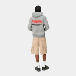 Cheap Rocky Script Sweatshirt Med Haette | Gra Lyng Mænd Sveder