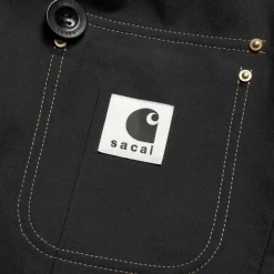 Best Sale Sacai X Suiting Bonding-Jakke Til Kvinder | Sort Kvinder Jakker