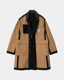 Discount Sacai X Suiting Bonding Coat | Sort Mænd Samarbejde