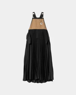 Best Sale Sacai X Suiting Bonding Dress Til Kvinder | Sort Kvinder Kjoler & Nederdele