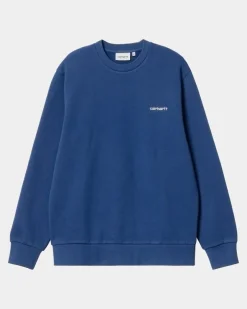 Online Script Broderi Sweatshirt | Aeldre Mænd Sveder